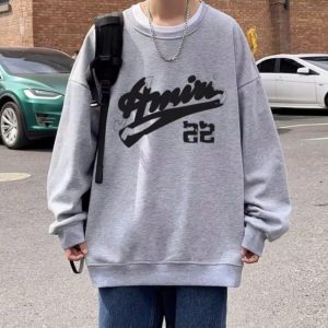 Áo nỉ Oversize in chữ