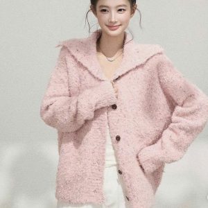 ÁO LEN XÙ CỔ BẺ 